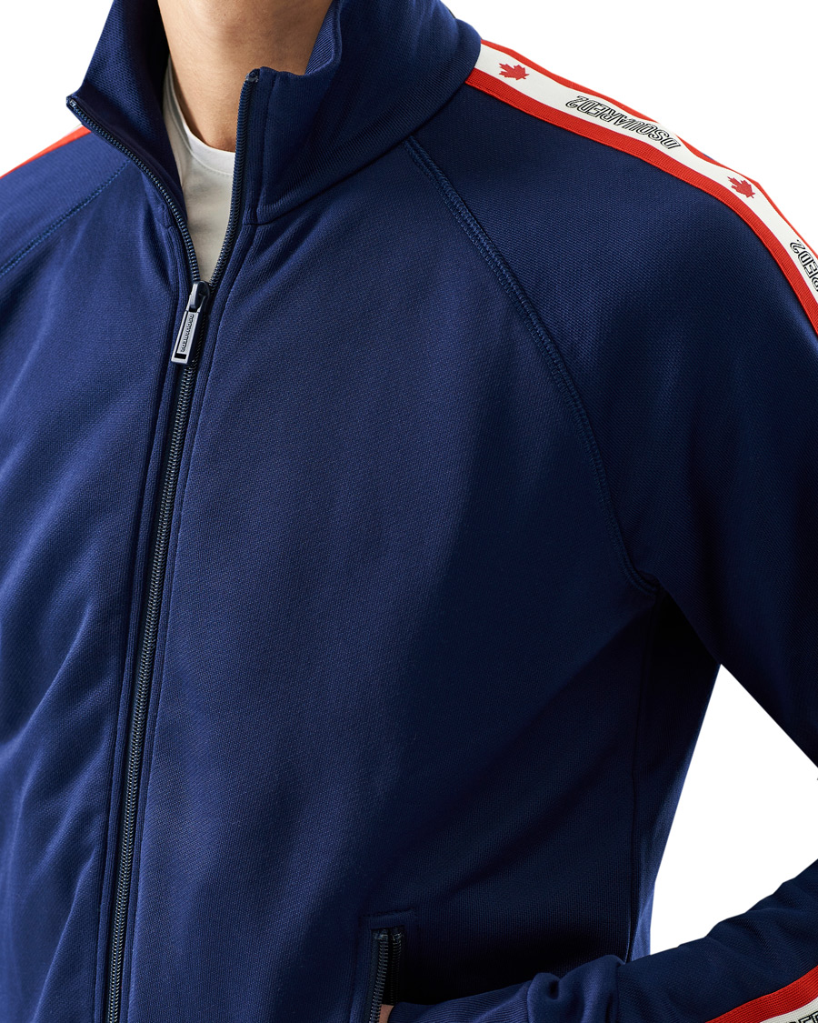 Homme | Pulls Et Tricots | Dsquared2 | Track Zip Top Dark Blue