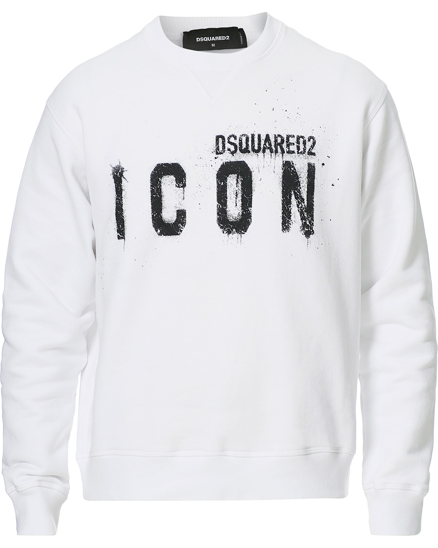 Homme | Pulls Et Tricots | Dsquared2 | Icon Logo Sweatshirt White