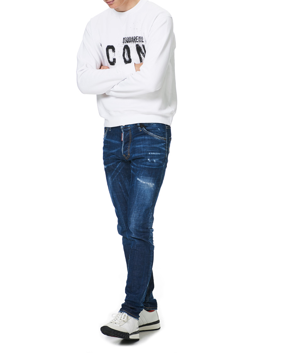 Homme | Pulls Et Tricots | Dsquared2 | Icon Logo Sweatshirt White