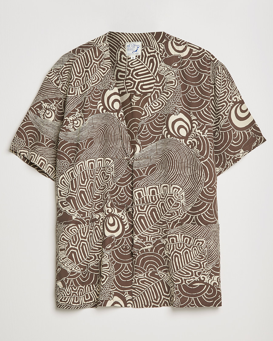 Homme | Pulls Et Tricots | orSlow | Hawaiian Cardigan Turtle Print