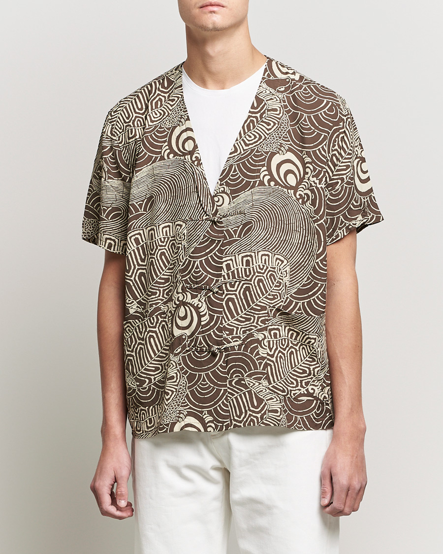 Homme | Pulls Et Tricots | orSlow | Hawaiian Cardigan Turtle Print