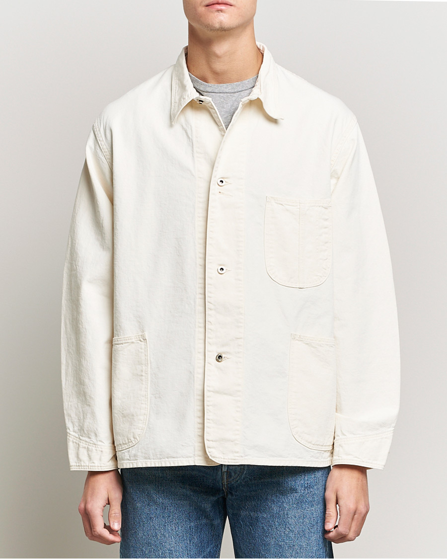 Heren | Overhemden | orSlow | 1940s Kinari Denim Coverall Ecru