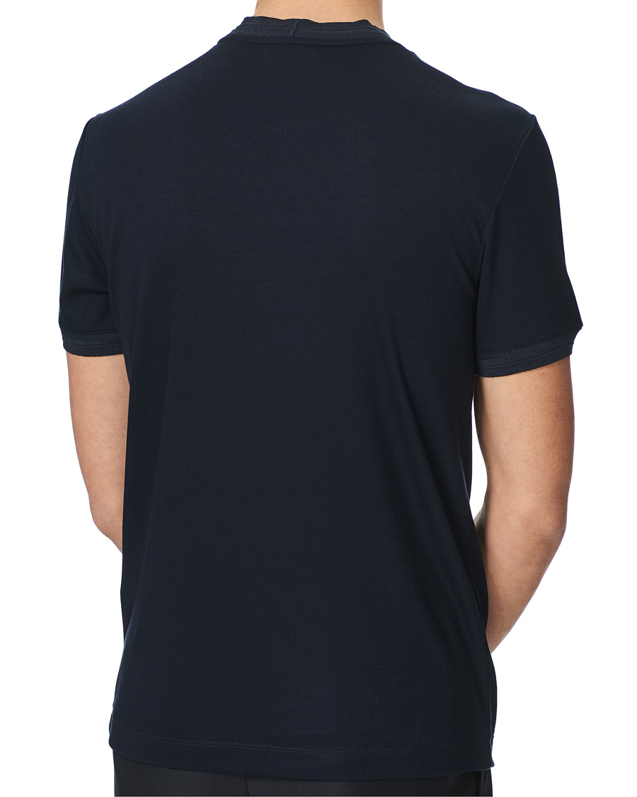Homme | T-shirts | Giorgio Armani | Soft Silk T-Shirt Navy