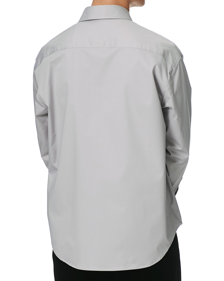 Homme | Chemises | Giorgio Armani | Cotton Overshirt Light Grey