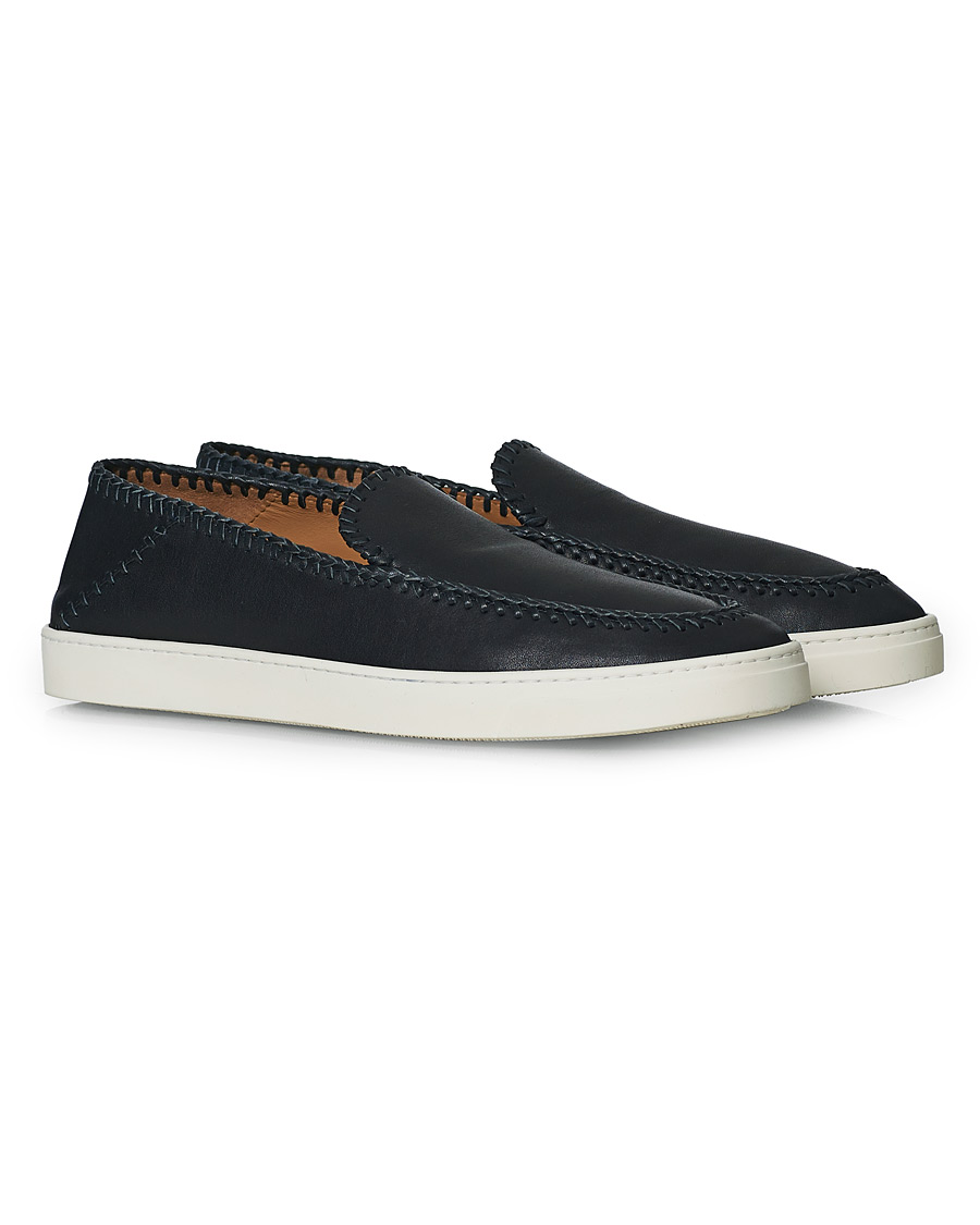 Homme | Giorgio Armani Soft Leather Loafers Navy | Giorgio Armani | Soft Leather Loafers Navy