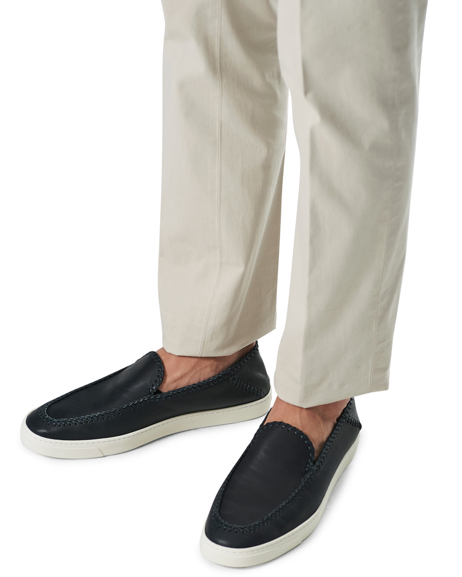 Homme | Giorgio Armani Soft Leather Loafers Navy | Giorgio Armani | Soft Leather Loafers Navy
