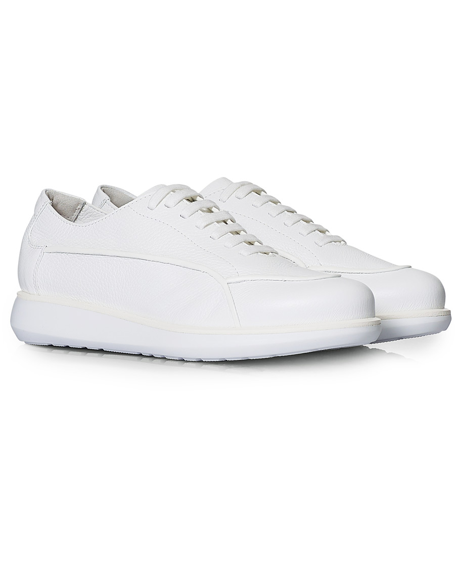 Heren | Giorgio Armani Deerskin Leather Sneakers White | Giorgio Armani | Deerskin Leather Sneakers White
