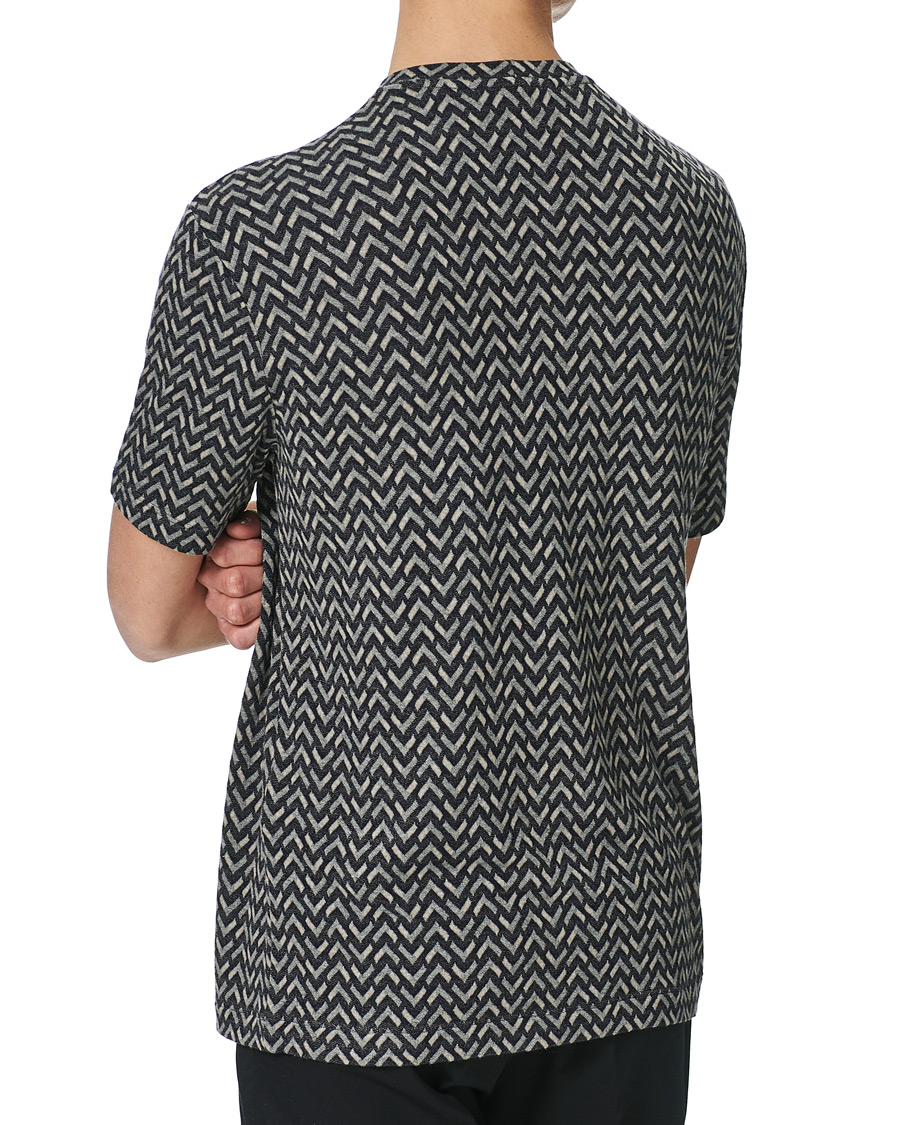 Homme | T-shirts | Giorgio Armani | Jersey Chevron T-Shirt Navy
