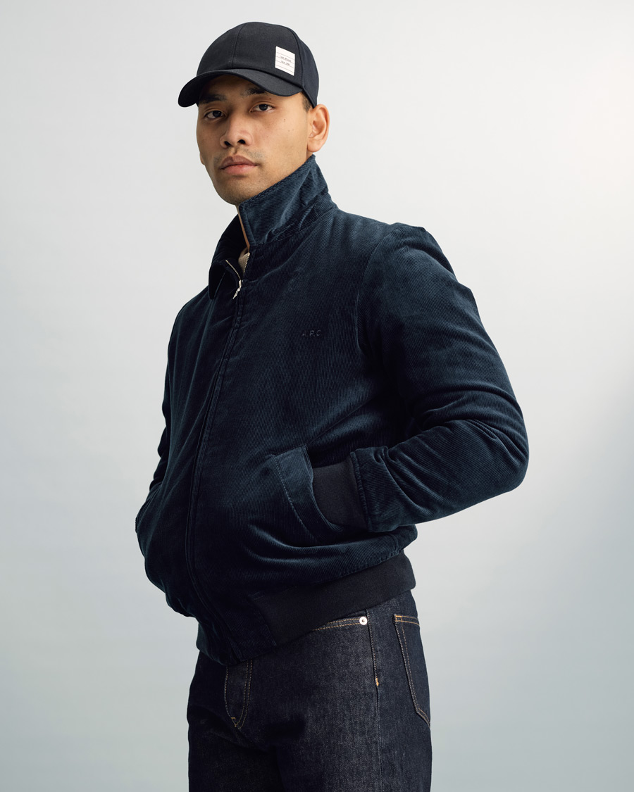 Homme | Manteaux Et Vestes | A.P.C. | Gilles Bomber Jacket Navy