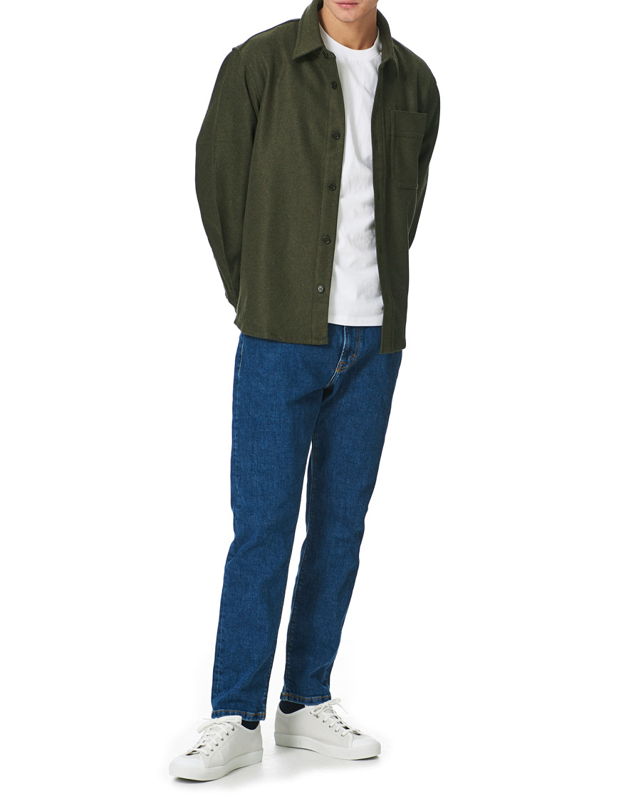 Homme | Chemises | A.P.C. | Basile Wool Shirt Jacket Olive
