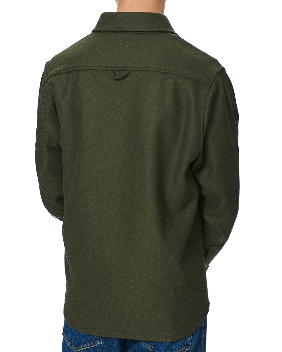 Homme | Chemises | A.P.C. | Basile Wool Shirt Jacket Olive