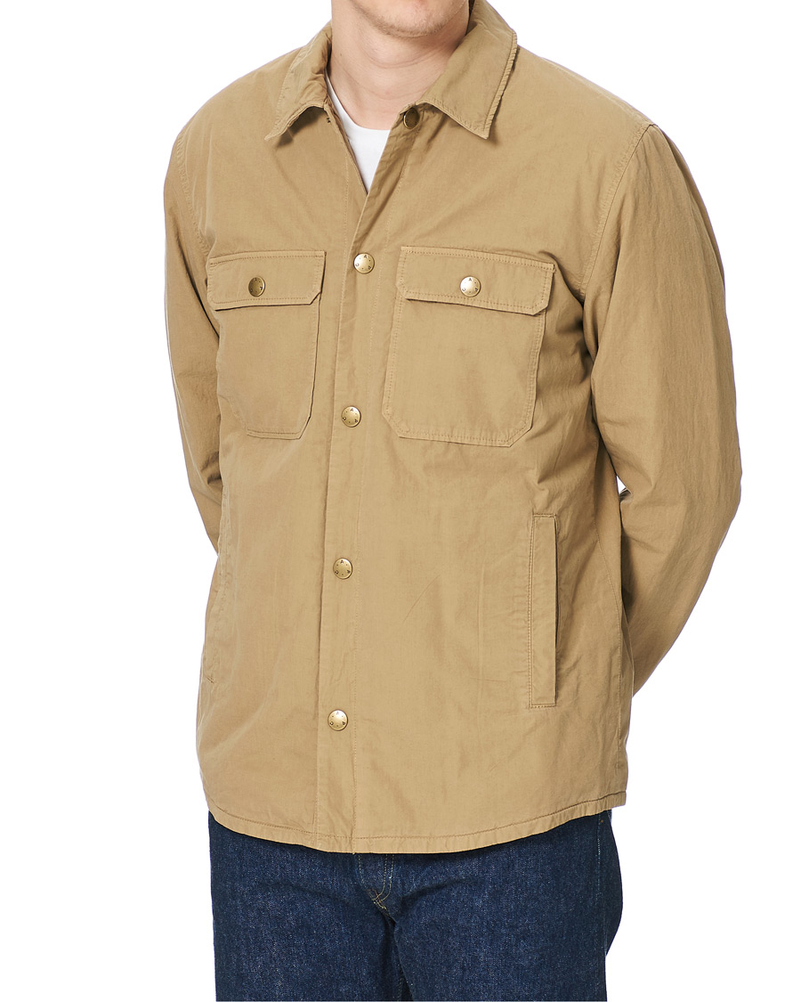 Homme | Manteaux Et Vestes | A.P.C. | Alex Garment Dyed Overshirt Dark Beige