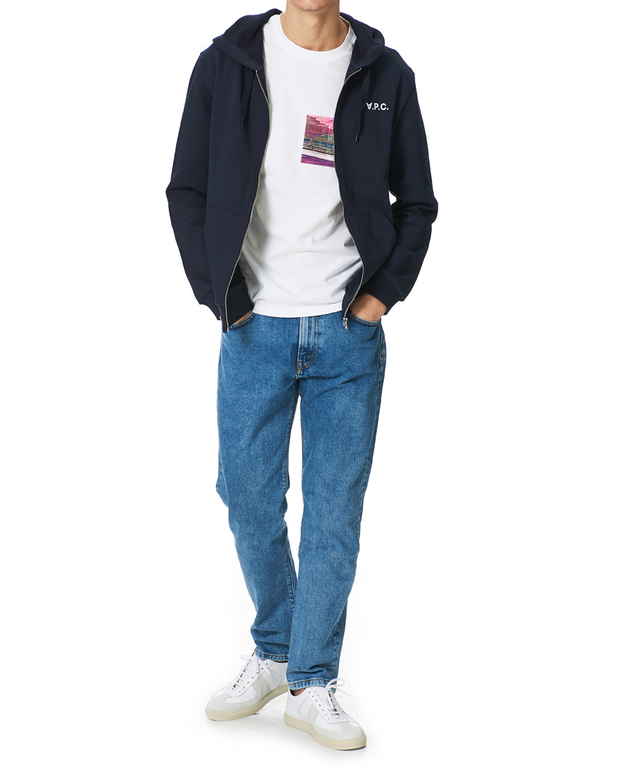 Homme | Pulls Et Tricots | A.P.C. | Quentin Full Zip Hoodie Navy
