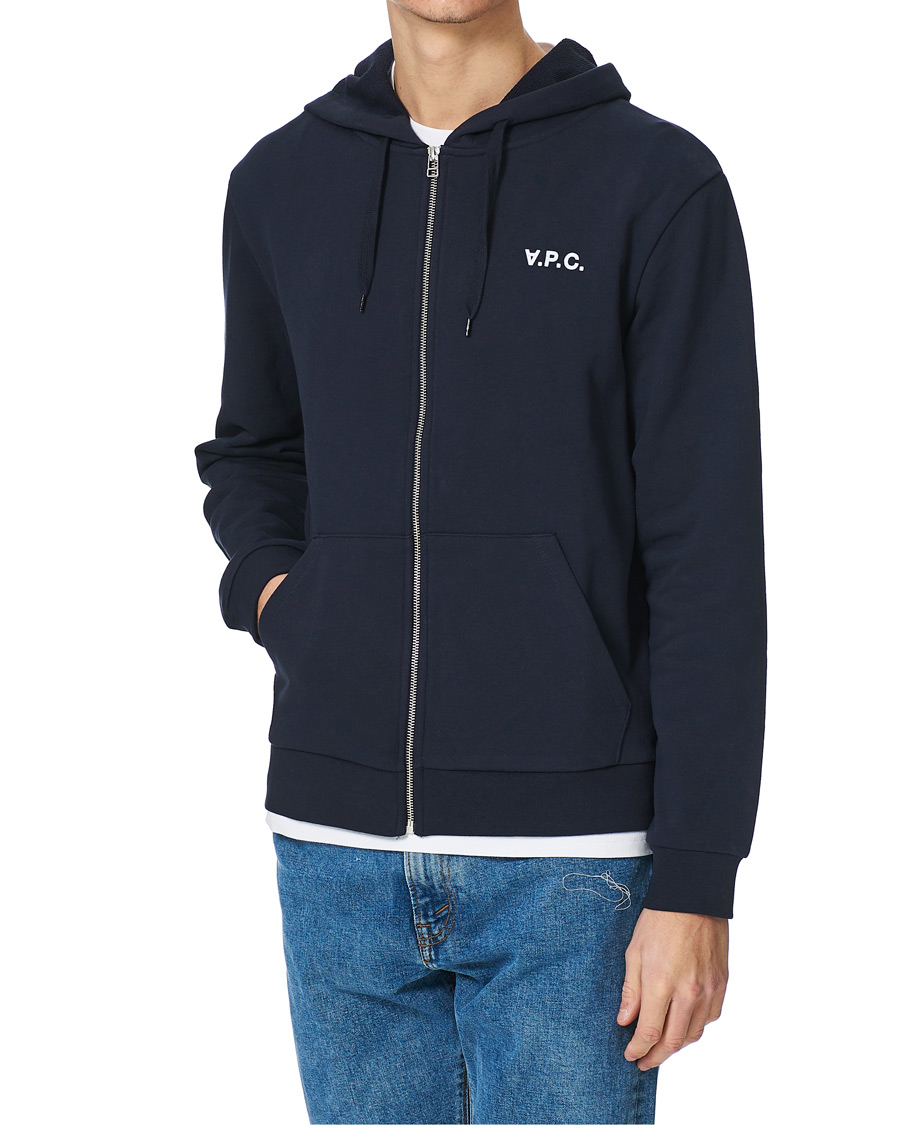 Homme | Pulls Et Tricots | A.P.C. | Quentin Full Zip Hoodie Navy
