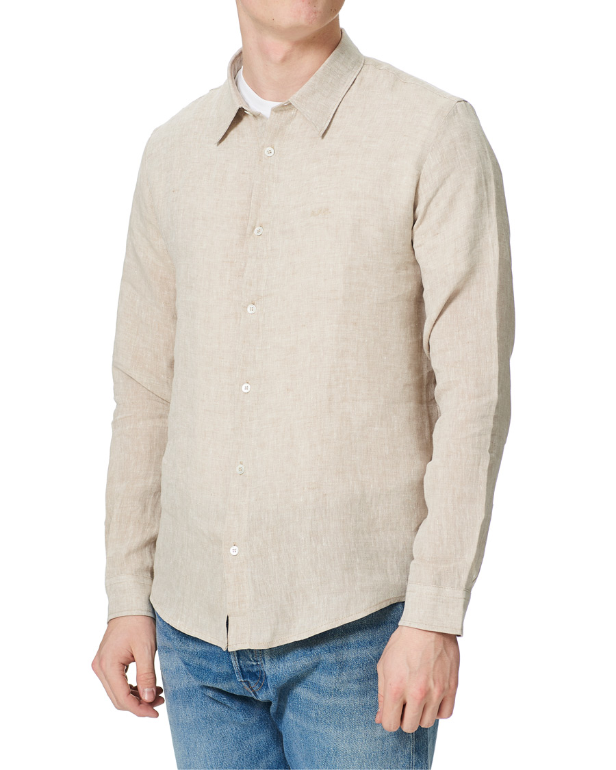 Homme | Chemises | A.P.C. | Vincent Linen Shirt Beige