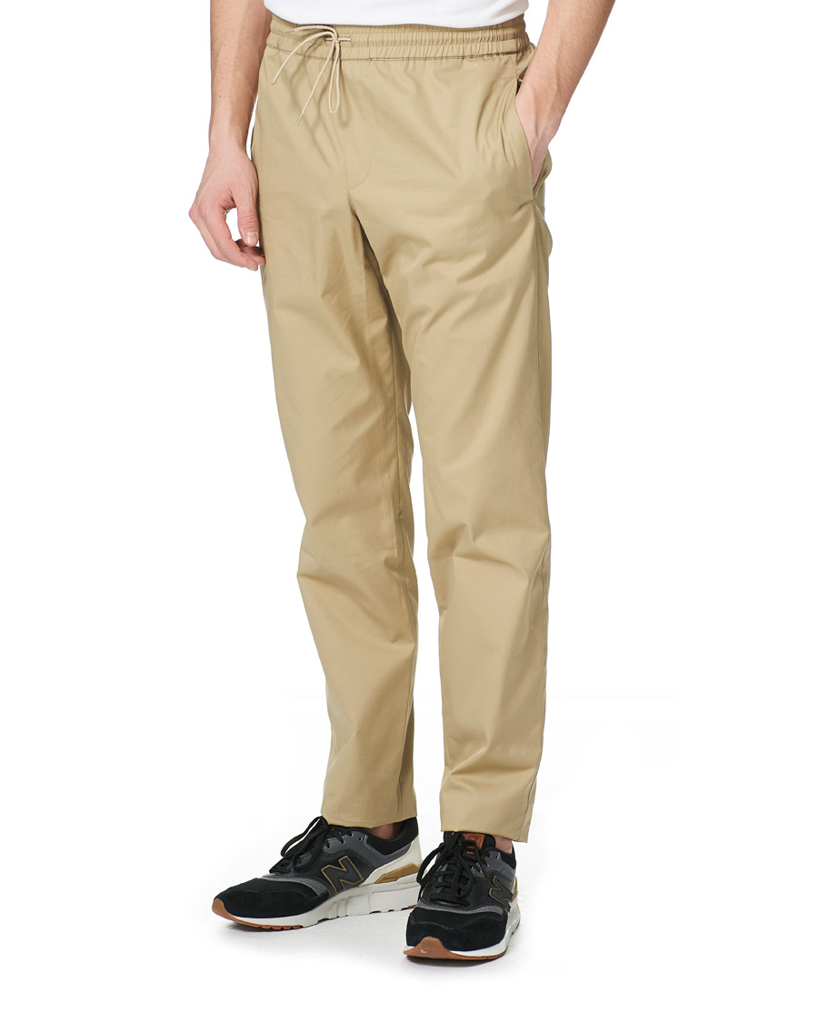 Homme | Pantalons | A.P.C. | Kaplan Drawstring Trousers Beige