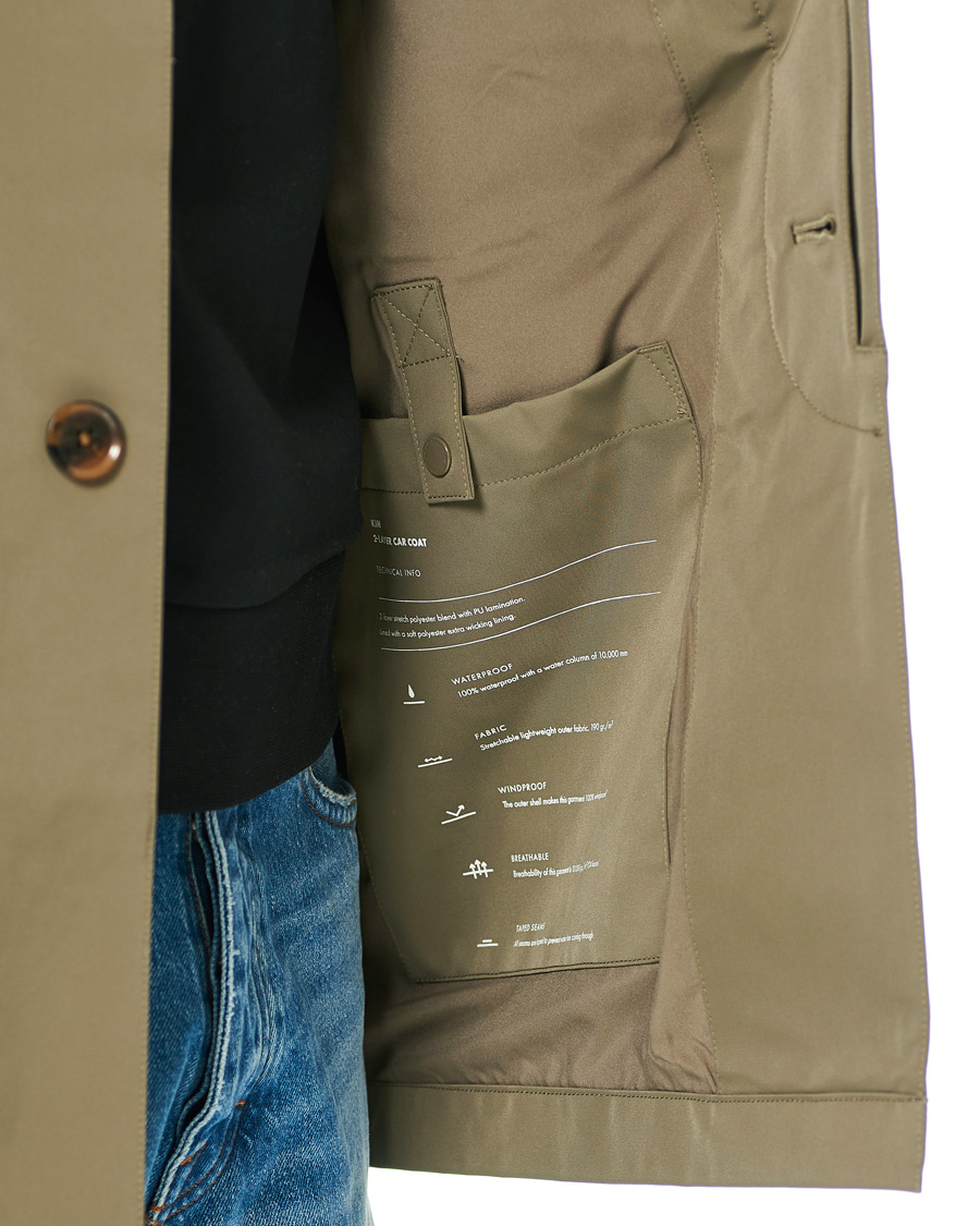 Homme | Manteaux Et Vestes | NN07 | Kim Waterproof Car Coat Khaki Grey