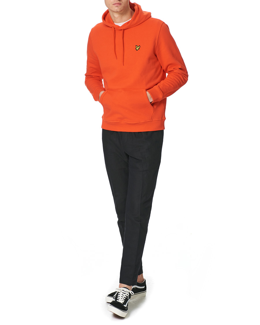 Homme | Pulls Et Tricots | Lyle & Scott | Pullover Organic Cotton Hoodie Red Flyer