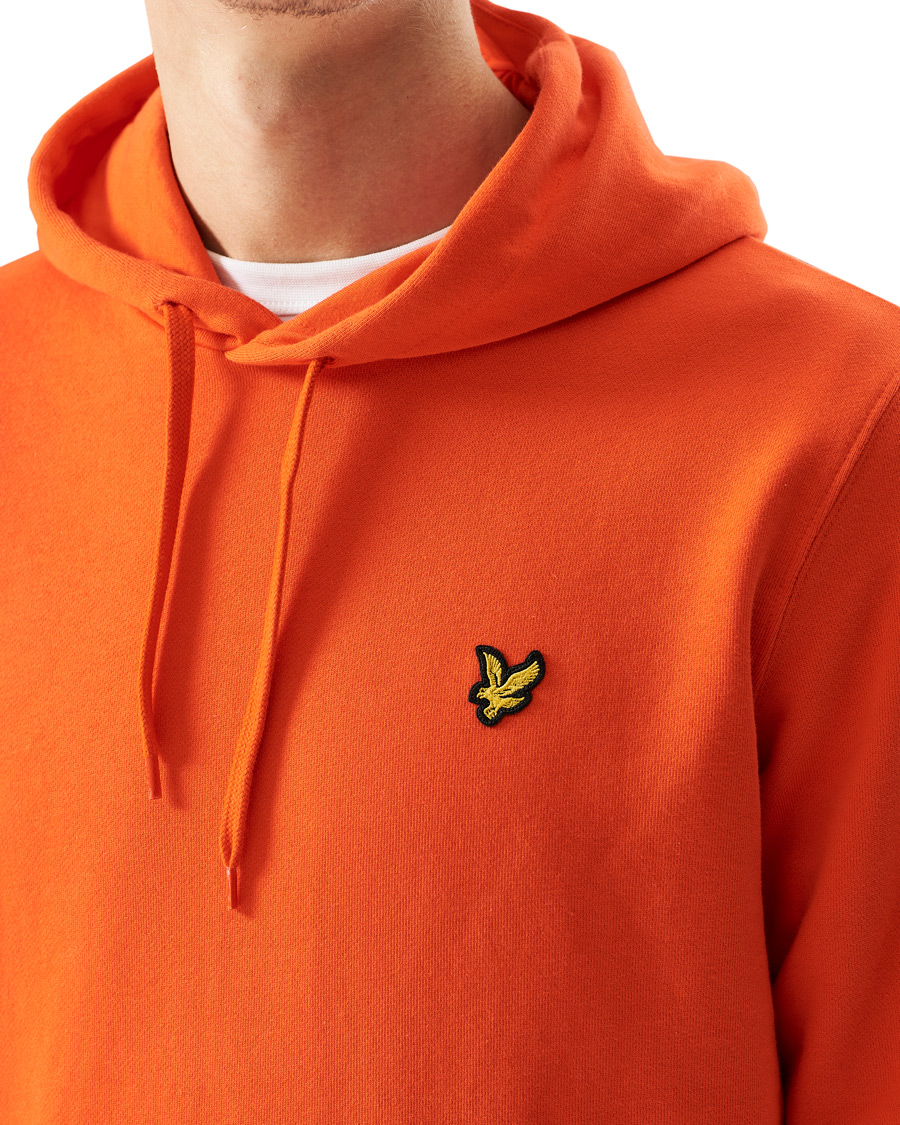 Homme | Pulls Et Tricots | Lyle & Scott | Pullover Organic Cotton Hoodie Red Flyer