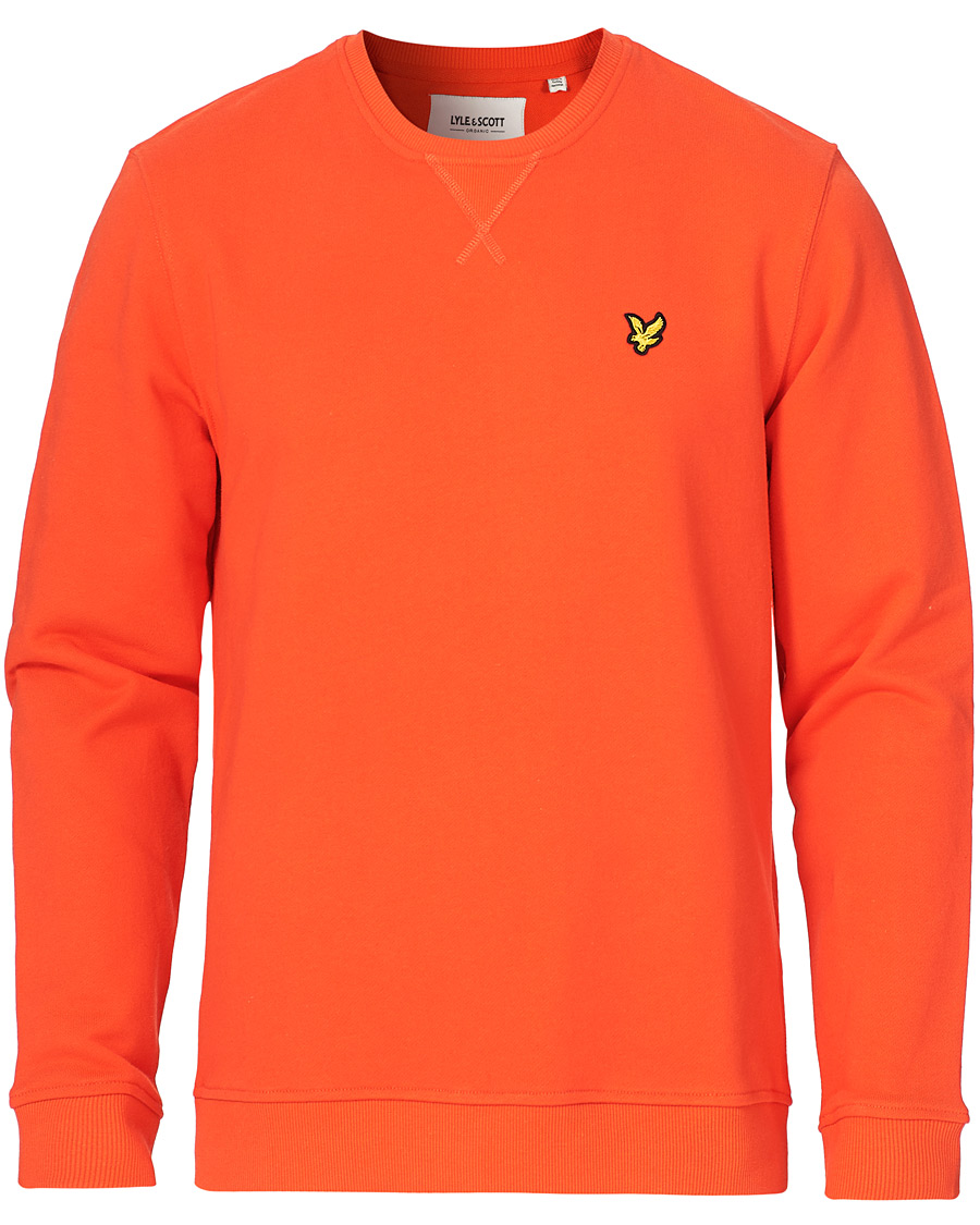 Homme | Pulls Et Tricots | Lyle & Scott | Crew Neck Organic Cotton Sweatshirt Red Flyer