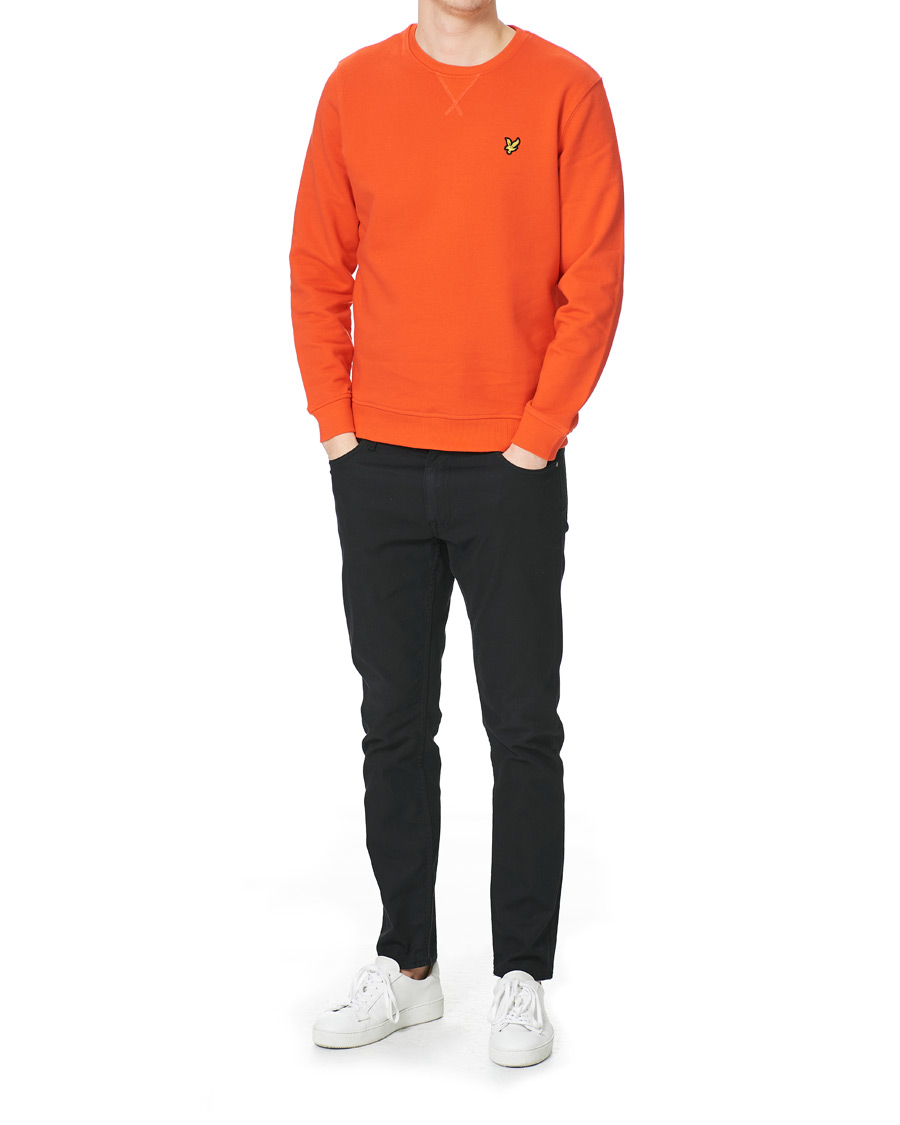 Homme | Pulls Et Tricots | Lyle & Scott | Crew Neck Organic Cotton Sweatshirt Red Flyer