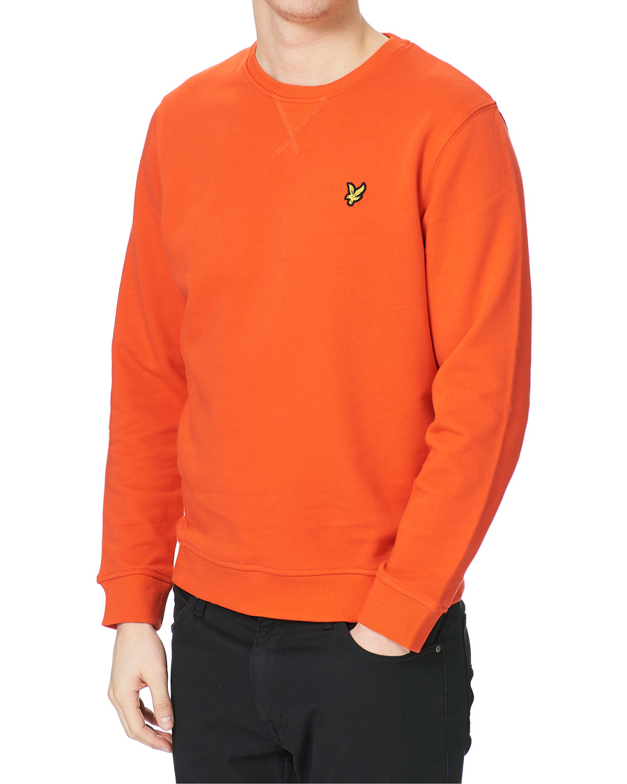 Homme | Pulls Et Tricots | Lyle & Scott | Crew Neck Organic Cotton Sweatshirt Red Flyer