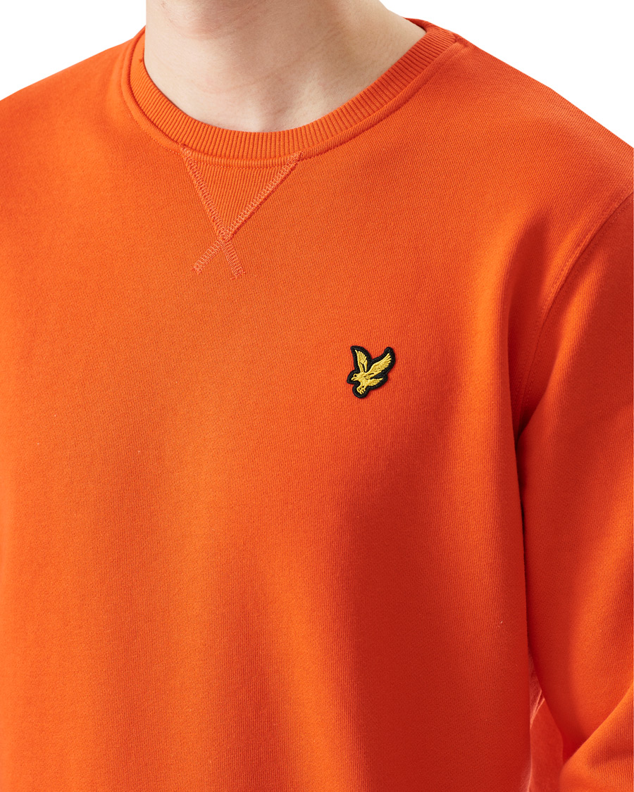 Homme | Pulls Et Tricots | Lyle & Scott | Crew Neck Organic Cotton Sweatshirt Red Flyer