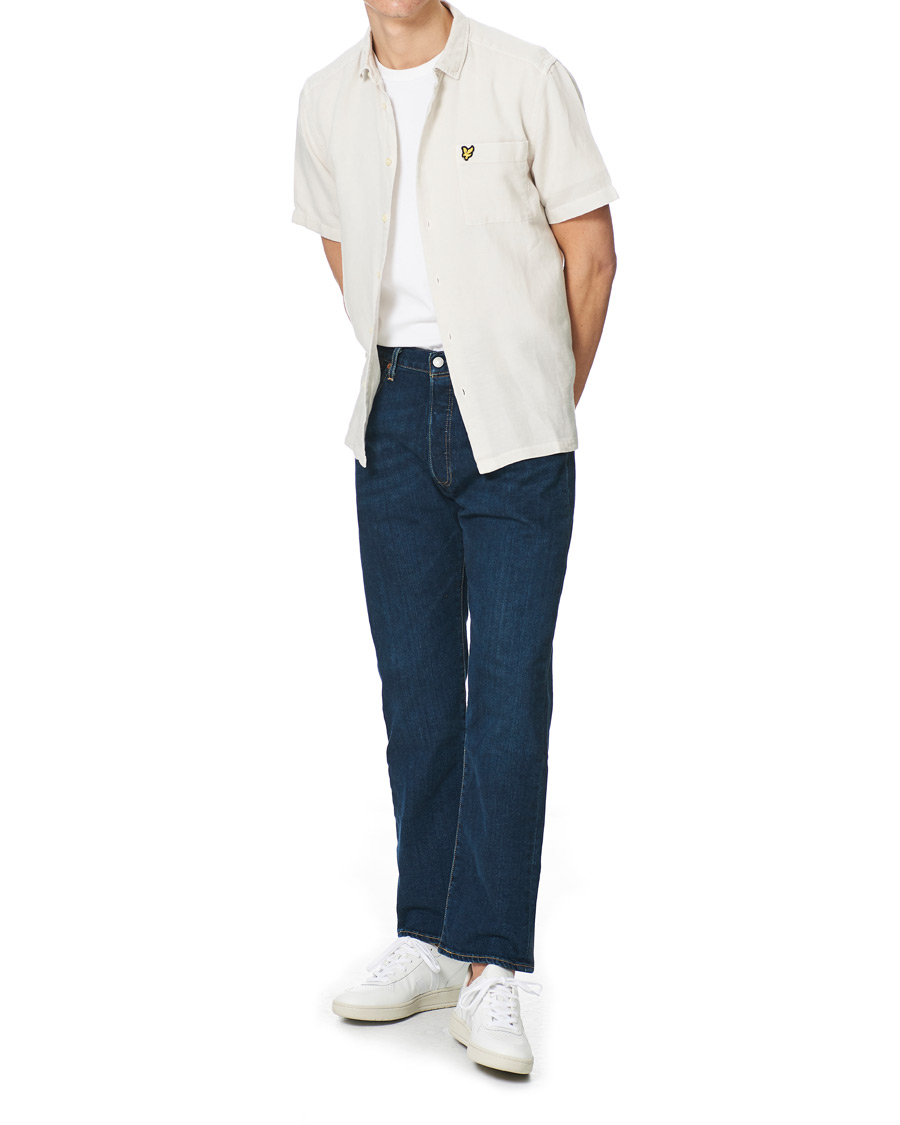 Homme | Chemises | Lyle & Scott | Washed Cotton Linen Shirt Mist