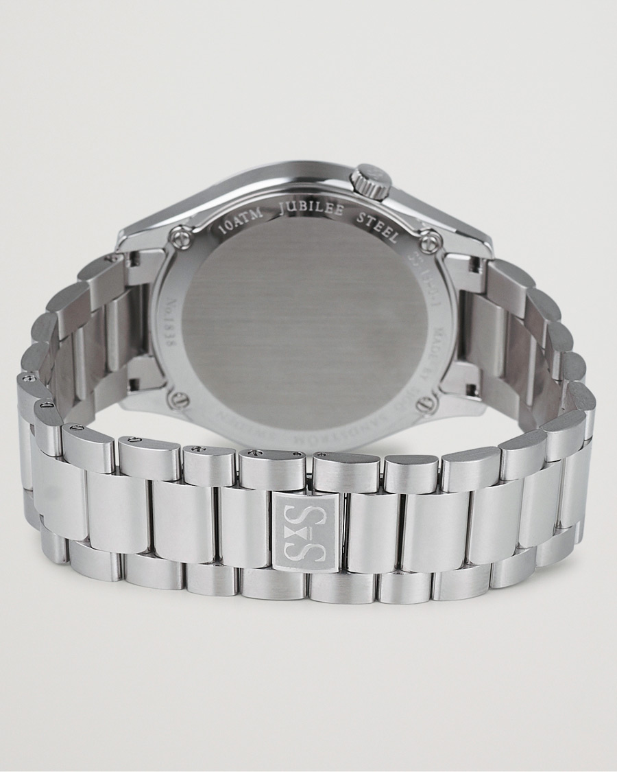 Heren | Sjöö Sandström Jubilee Steel Quartz 40mm Black/Steel | Sjöö Sandström | Jubilee Steel Quartz 40mm Black/Steel