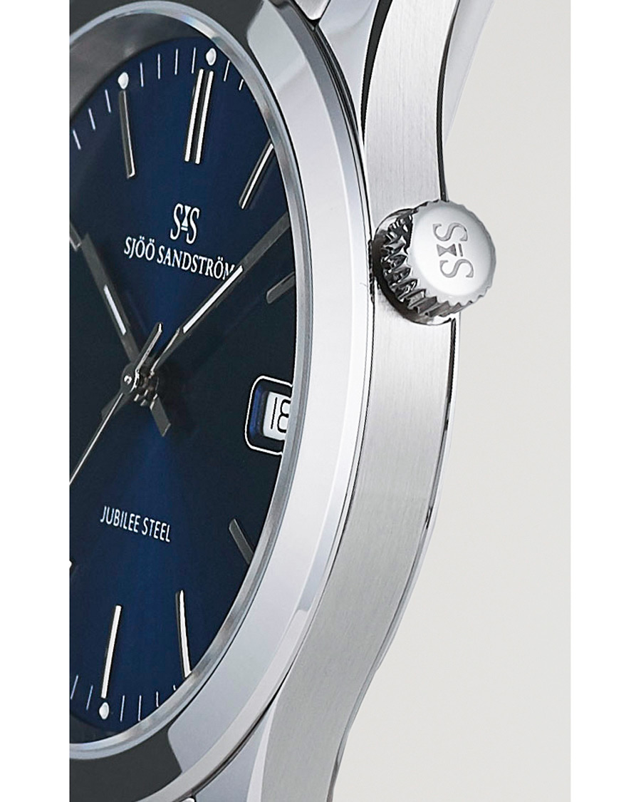 Heren | Sjöö Sandström Jubilee Steel Quartz 40mm Blue/Steel | Sjöö Sandström | Jubilee Steel Quartz 40mm Blue/Steel