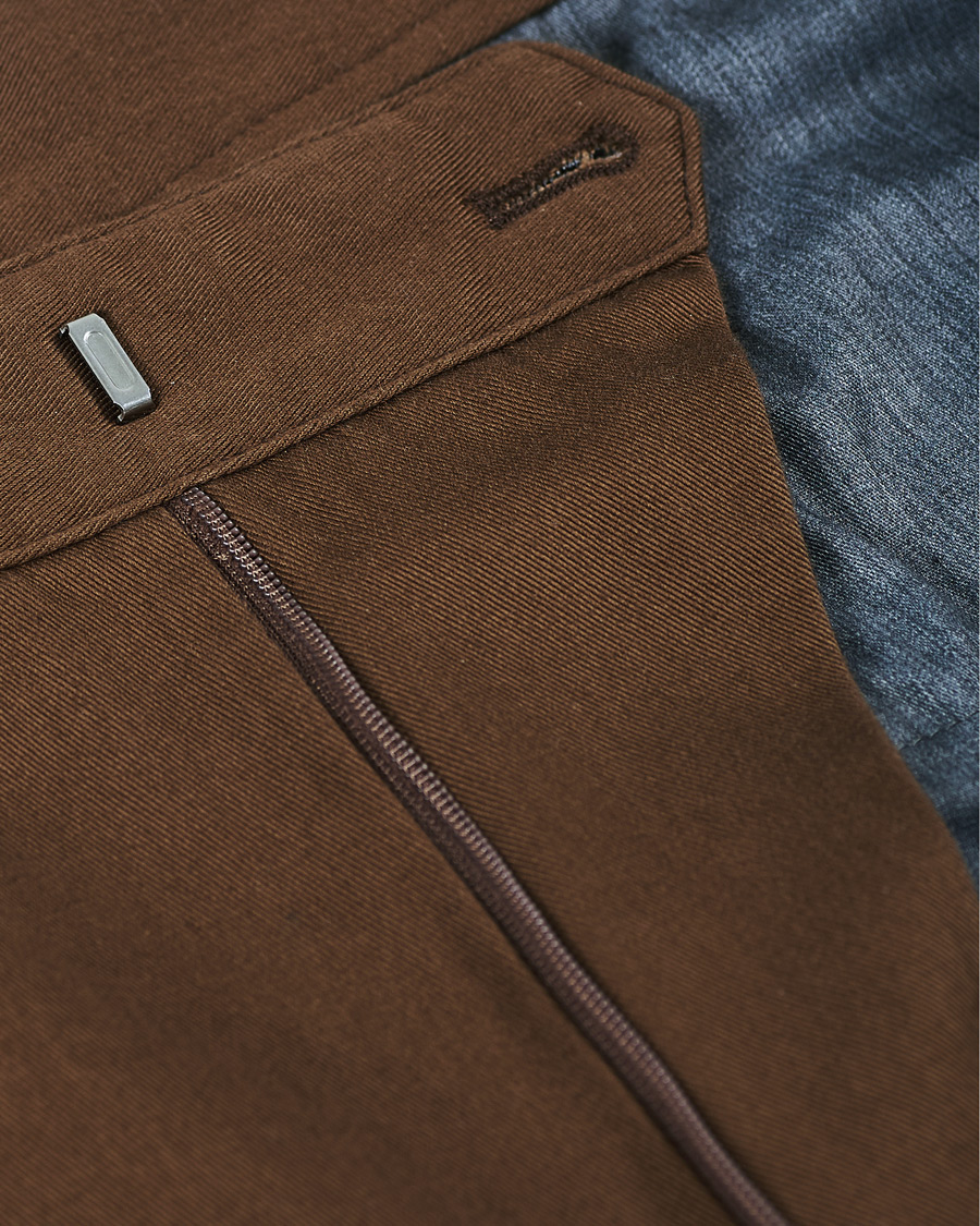 Homme | Pantalons | Oscar Jacobson | Tanker Washed Cotton Trousers Army Brown
