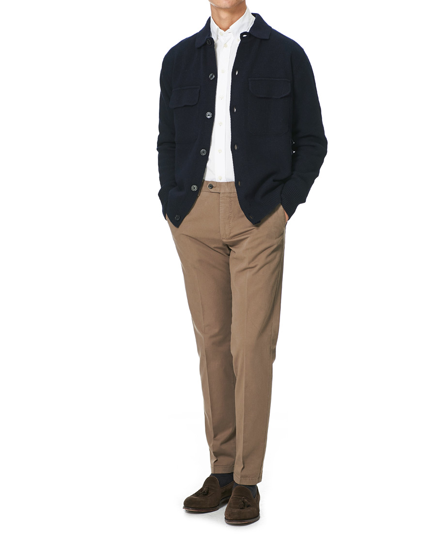 Homme | Pulls Et Tricots | Oscar Jacobson | Logan Wool Cardigan Navy