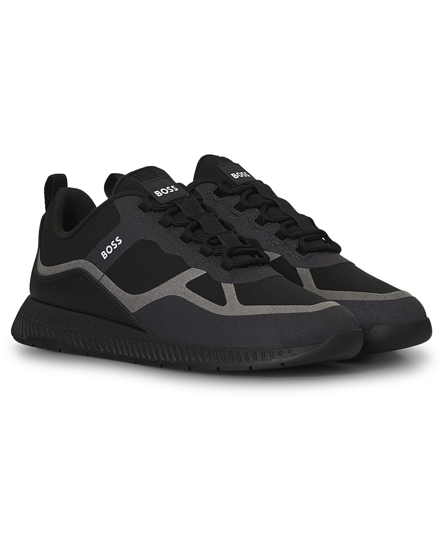 Homme | BOSS Titanium Running Lymx Sneaker Black | BOSS BLACK | BOSS Titanium Running Lymx Sneaker Black