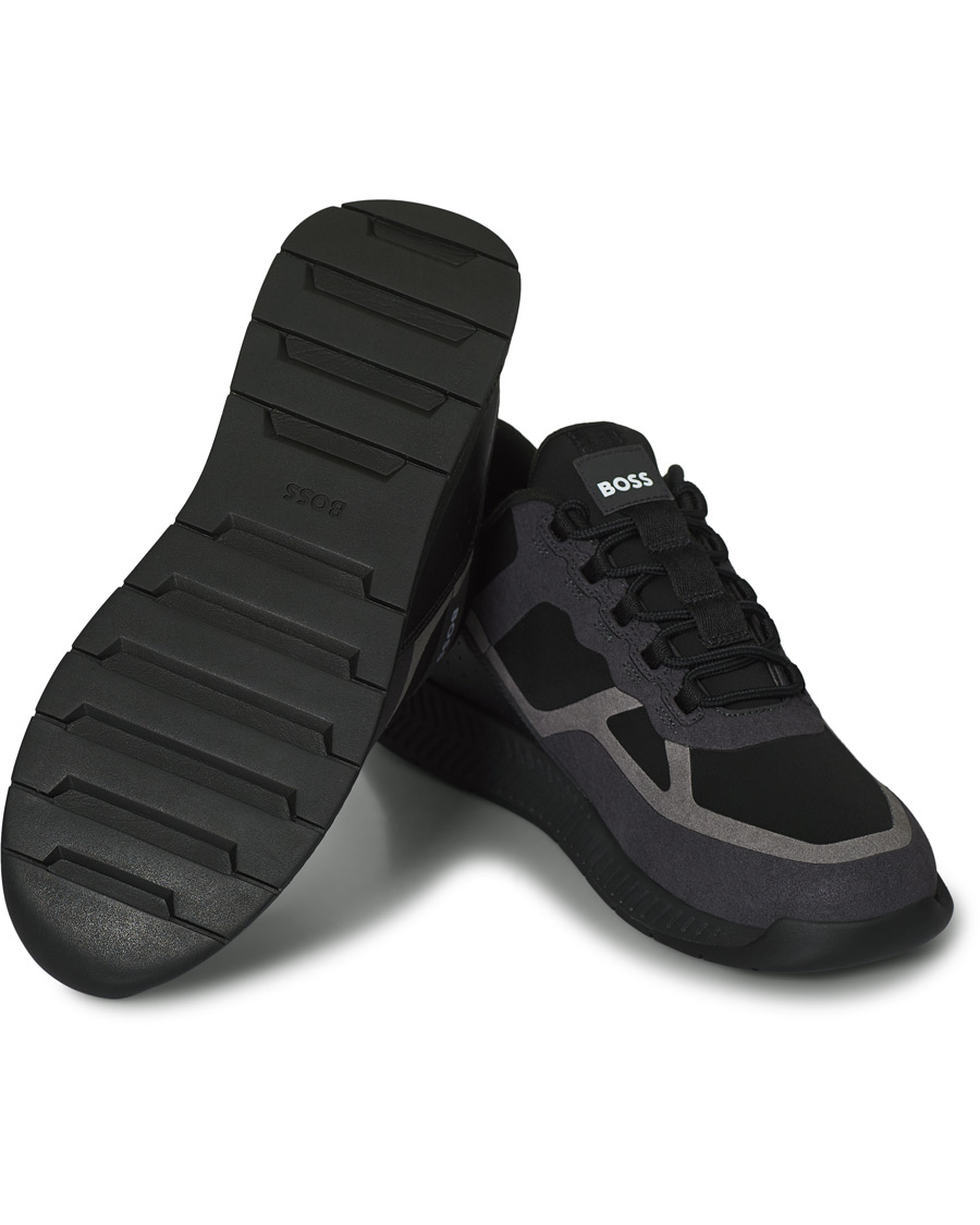 Homme | BOSS Titanium Running Lymx Sneaker Black | BOSS BLACK | BOSS Titanium Running Lymx Sneaker Black