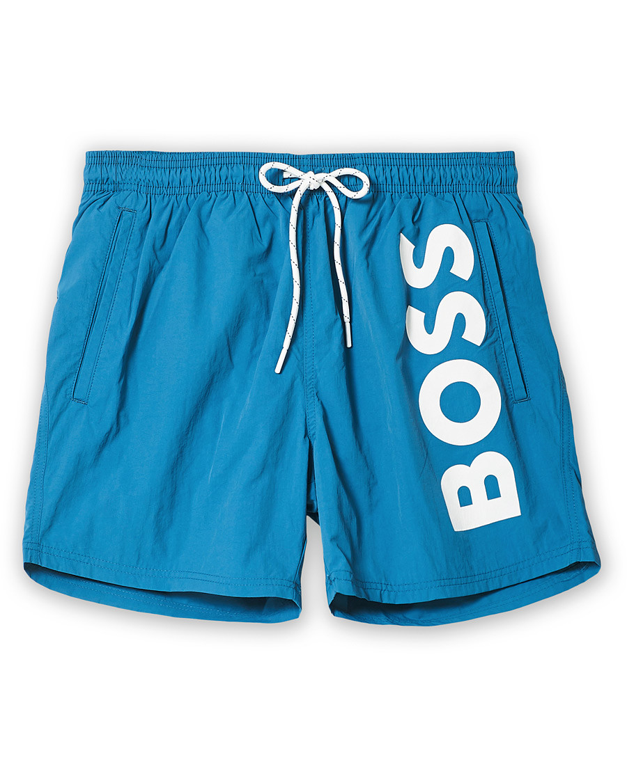 Homme | Maillots De Bain | BOSS BLACK | BOSS Octopus Logo Swimtrunks Open Green