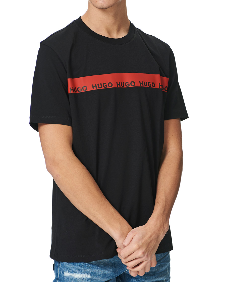 Homme | T-shirts | HUGO | Diziano Logo Crew Neck Tee Black