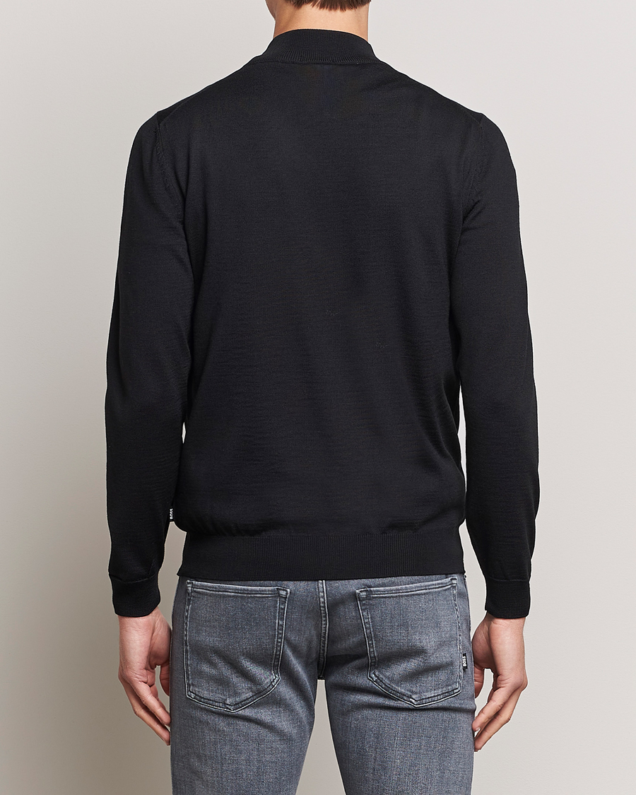 Heren | Truien | BOSS BLACK | Balonso Full-Zip Sweater Black