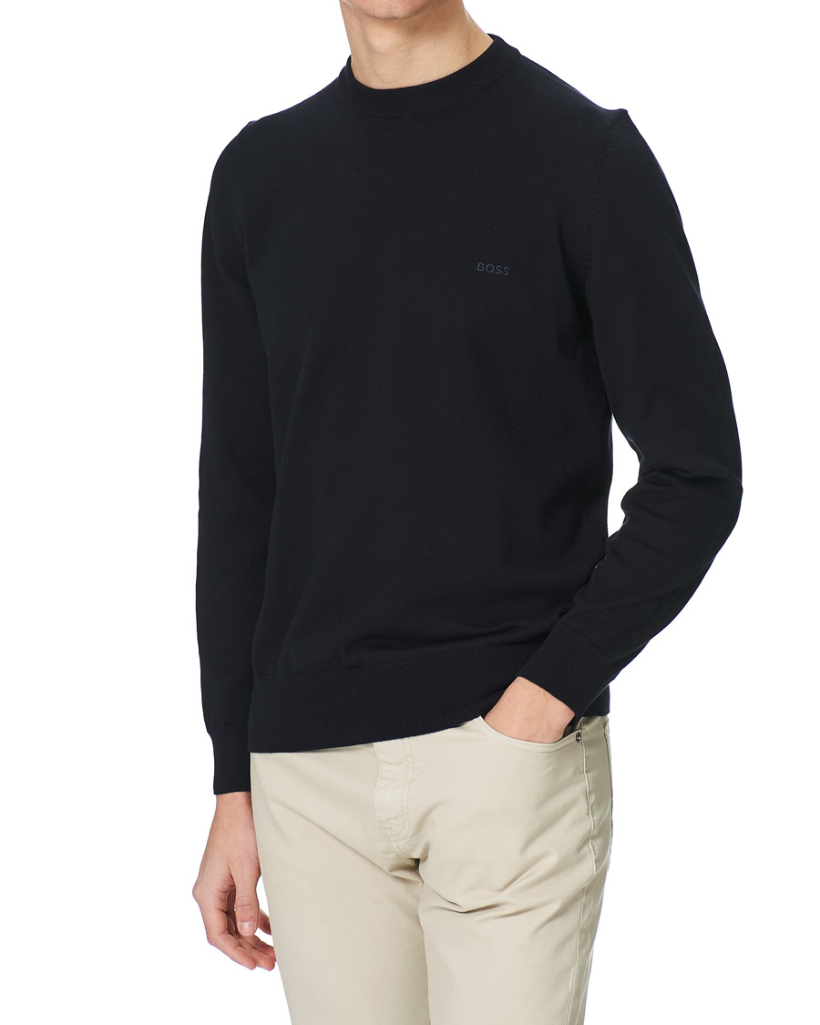 Homme | Pulls Et Tricots | BOSS BLACK | BOSS Pacas Knitted Pullover Dark Blue