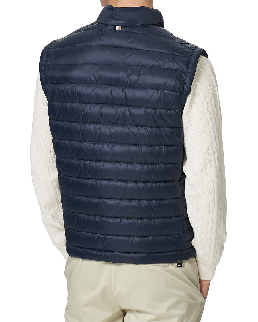 Heren | Gilets | BOSS BLACK | Calano Down Vest Dark Blue