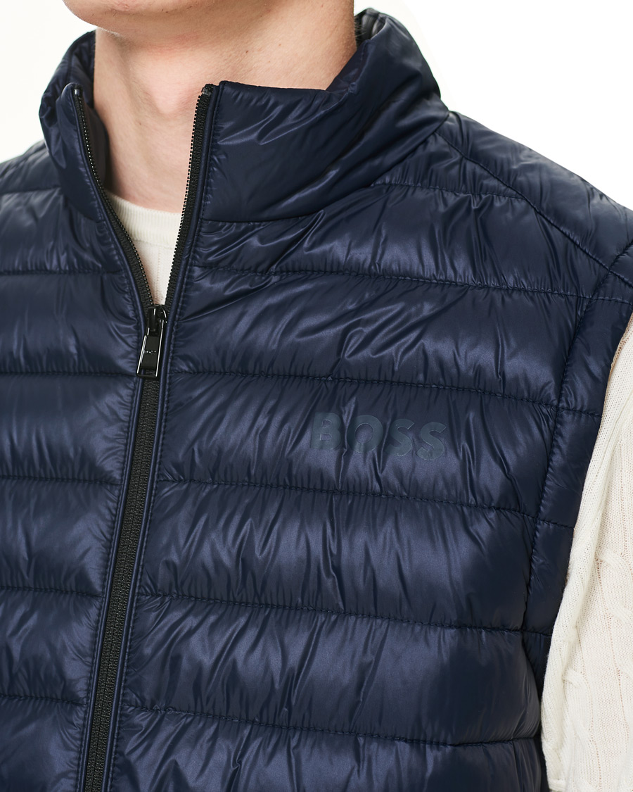 Heren | Gilets | BOSS BLACK | Calano Down Vest Dark Blue