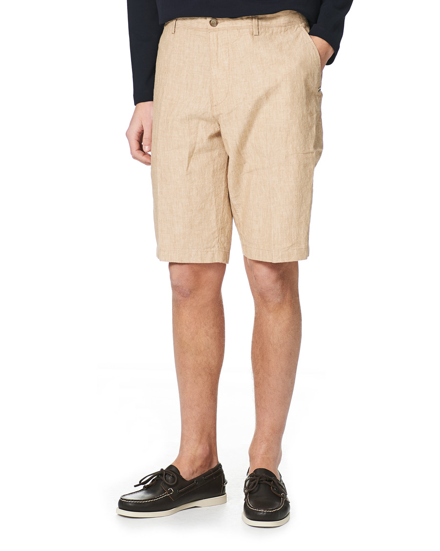 Homme | Shorts | BOSS BLACK | BOSS Rigan Linen Shorts Medium Beige