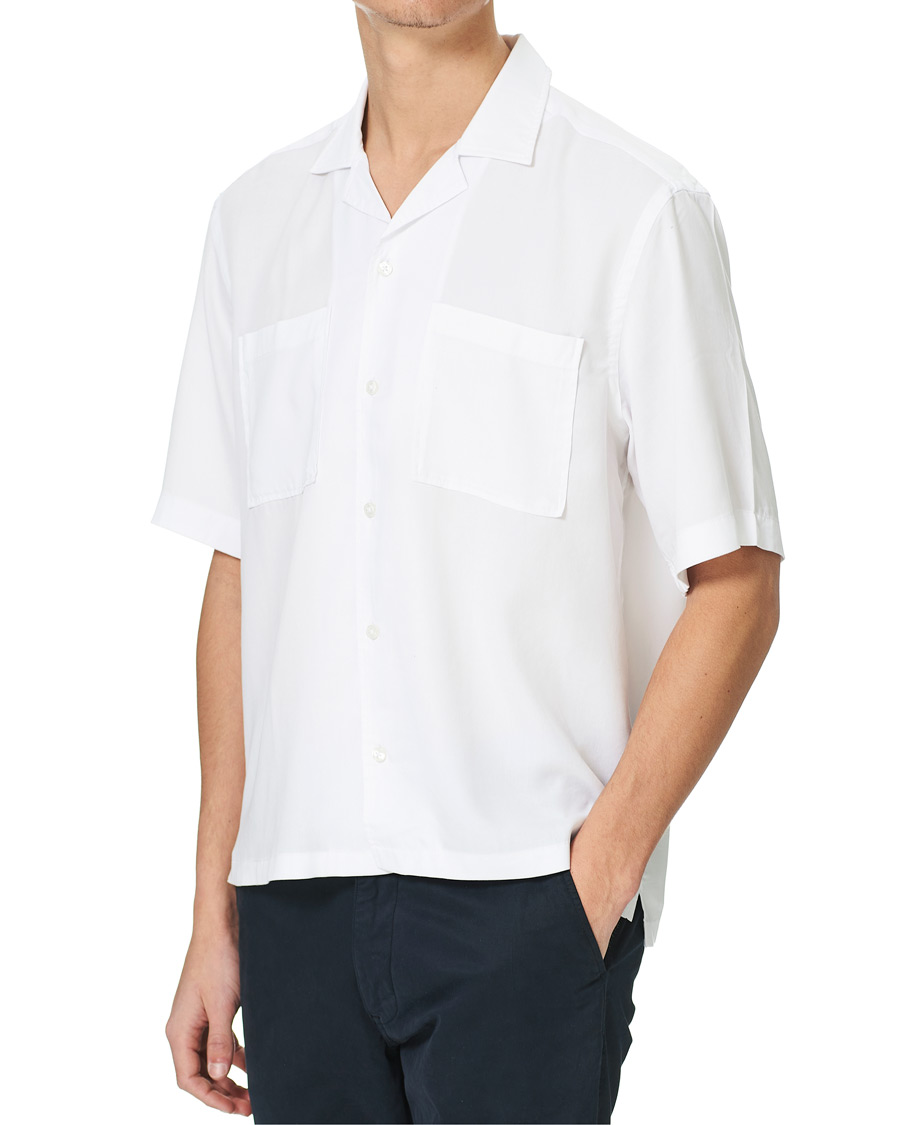 Heren | Overhemden | BOSS BLACK | BOSS Lars Resort Collar Short Sleeve Shirt White