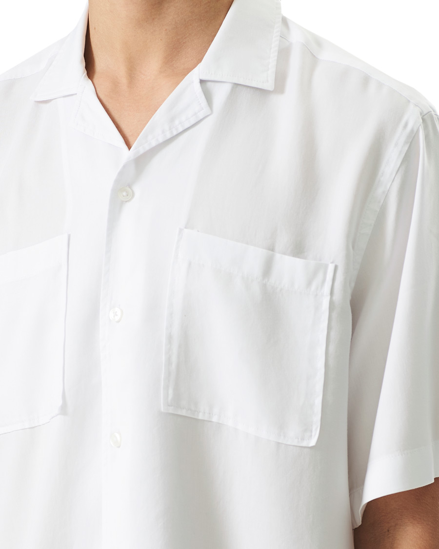 Heren | Overhemden | BOSS BLACK | BOSS Lars Resort Collar Short Sleeve Shirt White