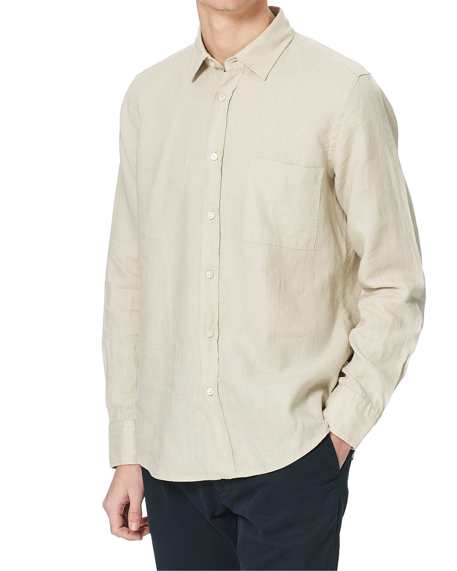 Homme | Chemises | BOSS ORANGE | BOSS Casual Relegent Linen Shirt Light Beige