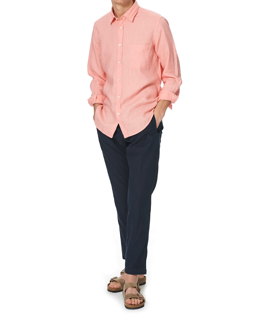 Homme | Chemises | BOSS ORANGE | BOSS Casual Relegent Linen Shirt Pastel Red