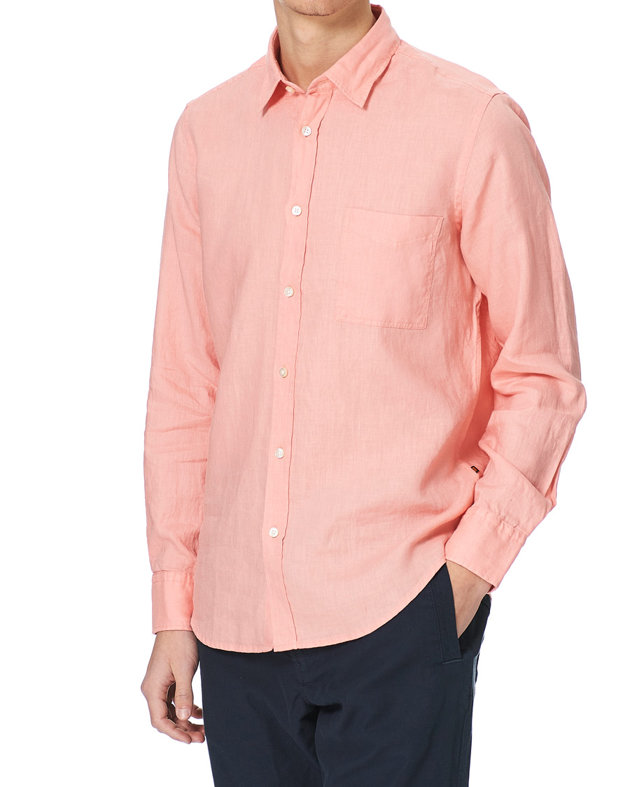 Homme | Chemises | BOSS ORANGE | BOSS Casual Relegent Linen Shirt Pastel Red