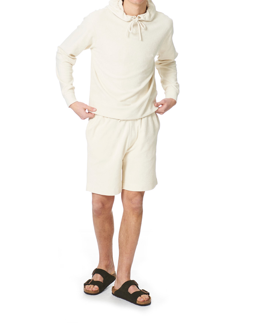 Heren | Truien | BOSS ORANGE | BOSS Casual Wetowel Terry Hoodie Open White