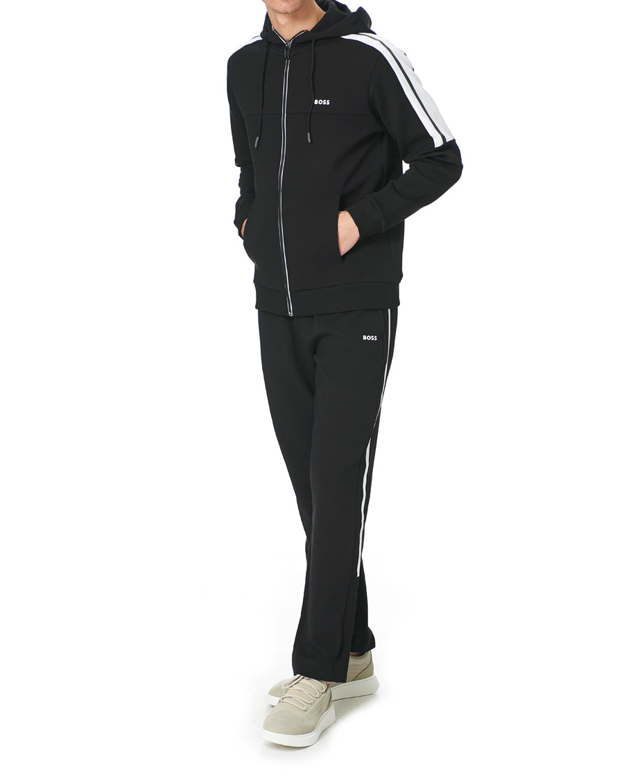 Homme | Pulls Et Tricots | BOSS GREEN | BOSS Athleisure Saggy Full Zip Hoodie Black