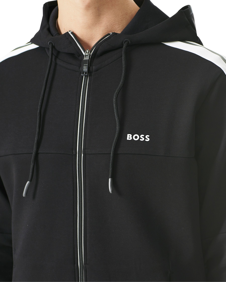 Homme | Pulls Et Tricots | BOSS GREEN | BOSS Athleisure Saggy Full Zip Hoodie Black