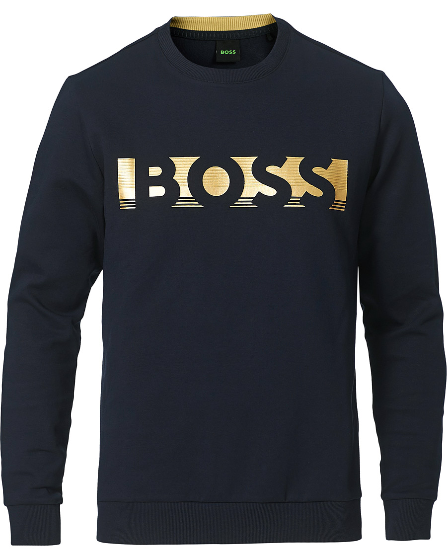 Homme | Pulls Et Tricots | BOSS GREEN | BOSS Athleisure Salbo Sweatshirt Dark Blue